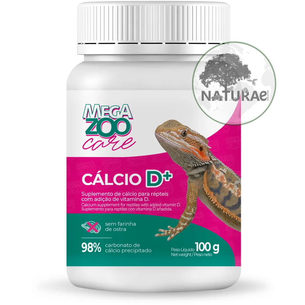 Care Calcio D+ Suplementação MEGA ZOO 100g