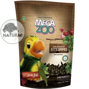 Ração Extrusada Integral Para Papagaio Louro Jose MEGAZOO 600g