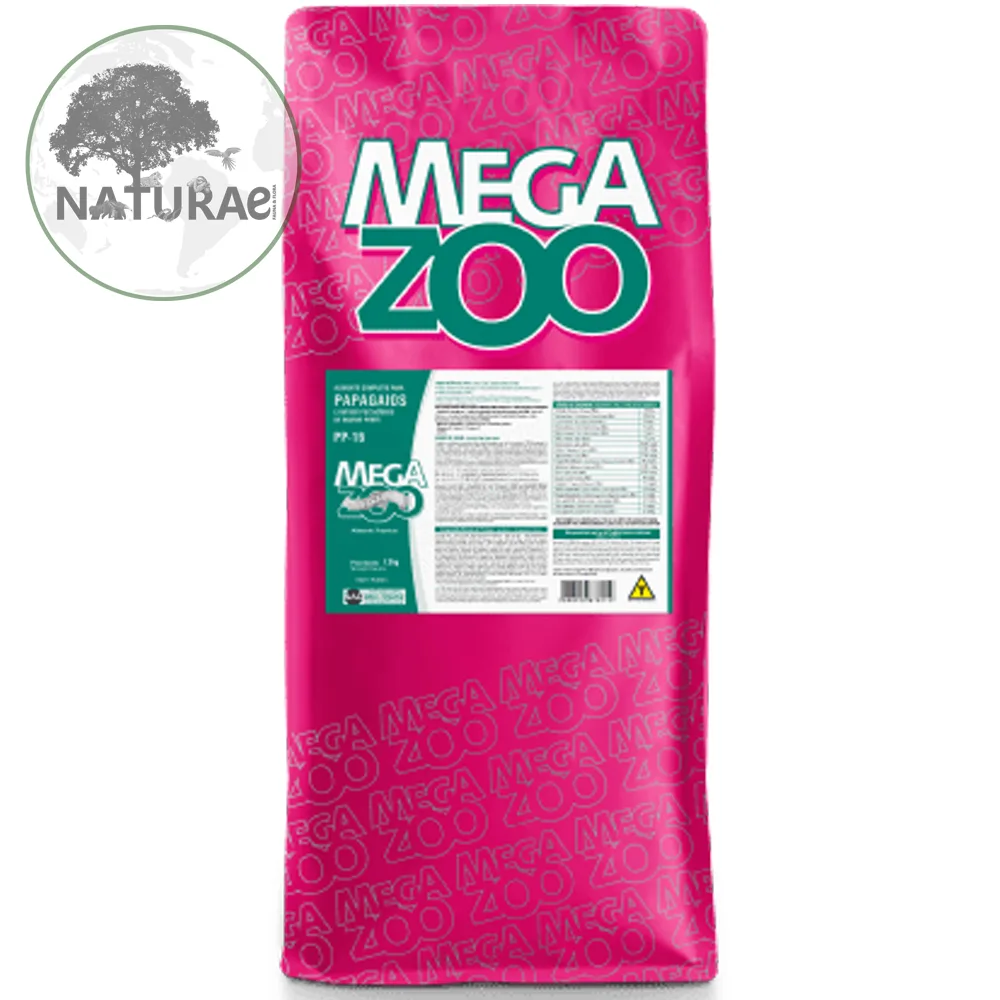 Ração Extrusada Para Papagaio Premium (Pp16) MEGA ZOO 12kg