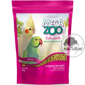 Ração Extrusada Para Calopsitas/Ring Necks Mm15 MEGAZOO 700g